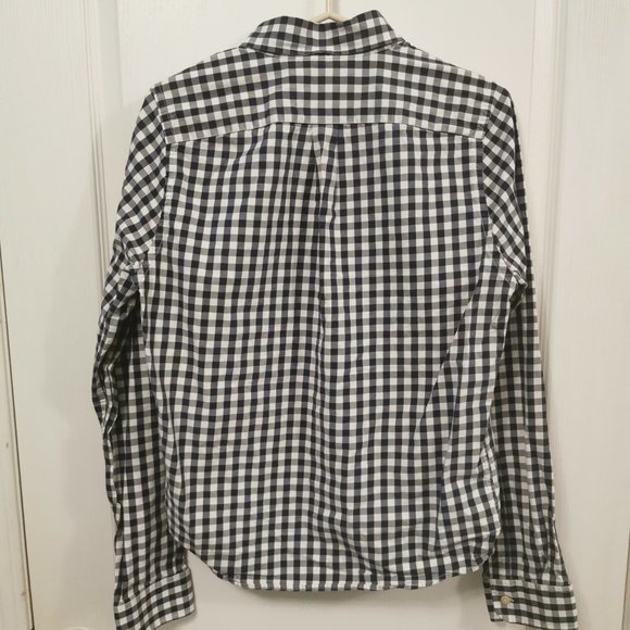 A&F Checkered-Pattern Long-Sleeve Button Up - Picture 6 of 6
